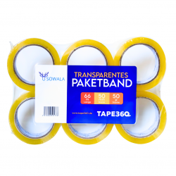 sowala Paketband transparent - leise abrollend